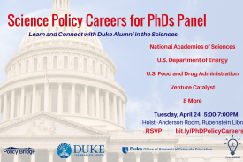 Science Policy Careers for PhDs